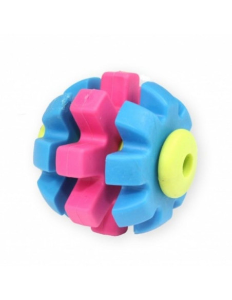 Дентална топка за кучета с аромат на телешко PET NOVA многоцветна, 7 см, микс