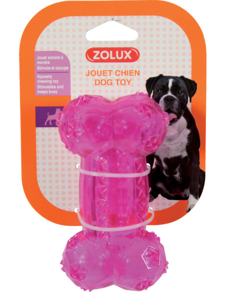 Играчка за кучета Zolux POP BONETOY – силиконов кокал 14см Розов