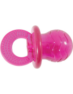 Играчка за кучета Zolux POP PACIFIER – силиконов биберон за гризане, розов 7.5 см. 2