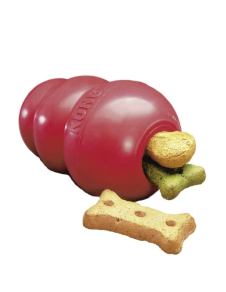 Кучешка играчка KONG toy с място за лакомства червен