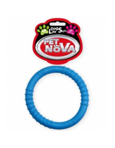 Кучешка играчка PET NOVA – Гумен Ринг – 9,5см син