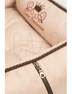 Луксозно кучешко легло Cazo Royal Line беж 65 x 50 см. 2
