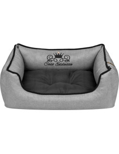 Луксозно кучешко легло Cazo Royal Line сив 95 x 75 см.