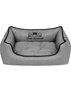 Луксозно кучешко легло Cazo Royal Line сив 95 x 75 см. 2