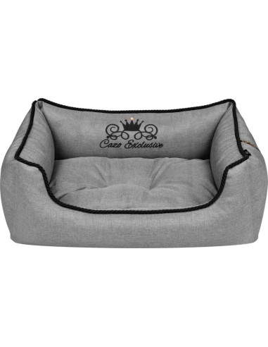 Луксозно кучешко легло Cazo Royal Line сив 95 x 75 см.