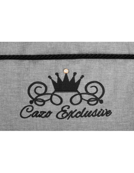 Луксозно кучешко легло Cazo Royal Line сив 95 x 75 см.