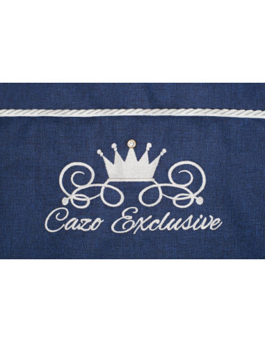 Луксозно кучешко легло Cazo Royal Line син 65 x 50 см.