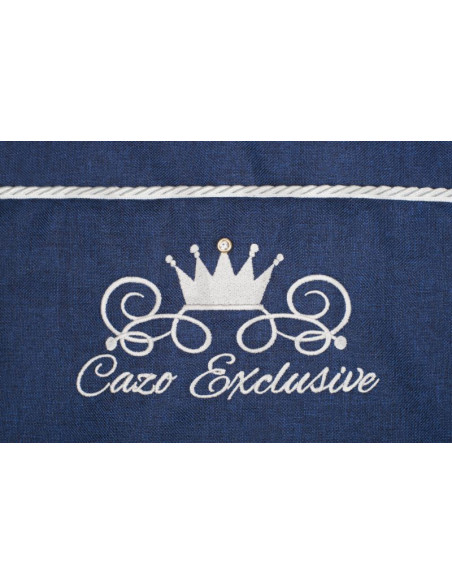 Луксозно кучешко легло Cazo Royal Line син 65 x 50 см.