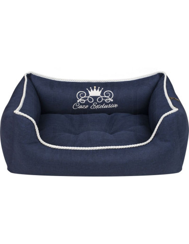 Луксозно кучешко легло Cazo Royal Line син 65 x 50 см.