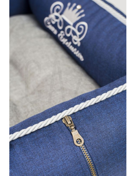 Луксозно кучешко легло Cazo Royal Line син 65 x 50 см.