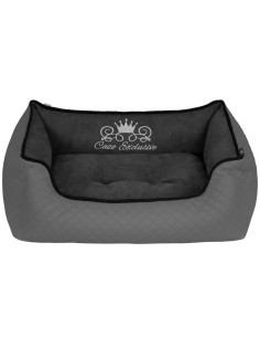 Меко бродирано легло CAZO Soft Bed Royal Line – сиво 75 x 60 см.