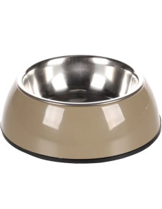 Метална купа Flamingo DIVAR TAUPE S – с пластмасова поставка – бежова S