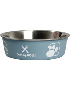 Метална синя купа Flamingo KENA Blue- с противоплъзгаща основа 450 мл.