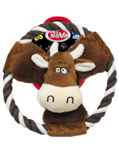 Памучно въже PET NOVA с кравичка със звук 20 см. 20 см.