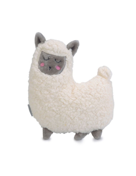 Плюшена играчка за гушкане Beeztees за куче , съвместима със сърдечен симулатор – Лама микс