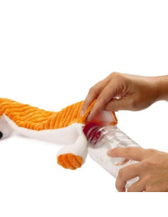 Плюшена играчка за куче Beeztees с място за бутилка – Лисица Оранжев 2