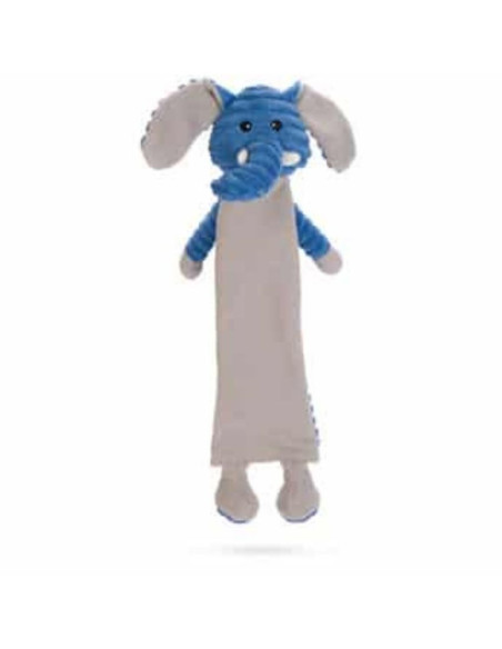 Плюшена играчка за кчета Beeztees с място за бутилка – Слонче син