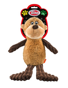 Плюшена кафява мечка със звук PET NOVA, 37см. 1 бр.