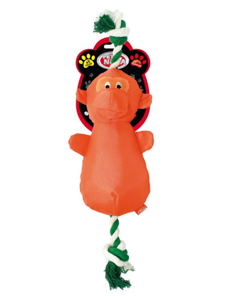 Плюшена маймунка PET NOVA с въже за дърпане и звук 32 см. 32 см.