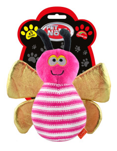 Плюшена розова пчеличка със звук PET NOVA 1 бр.