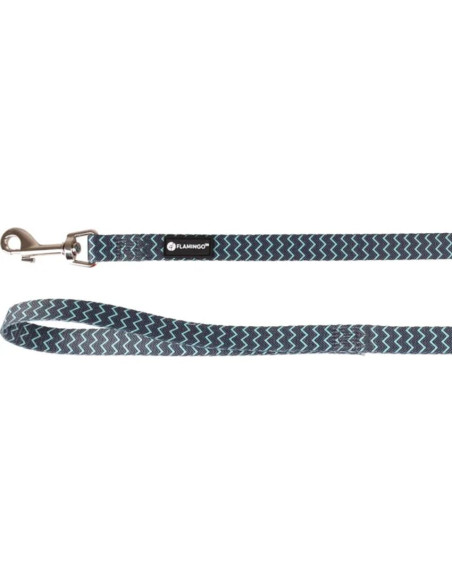 Повод за куче Flamingo Leash Sinam зелен 120см 20мм S