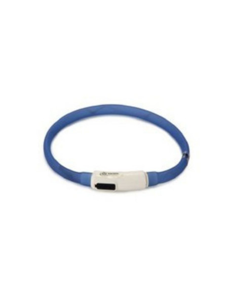Светещ нашийник Beeztees Sillicone safety collar за куче с USB жълт