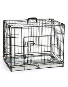 Сгъваема клетка за куче Beeztees DOG BENCH с две врати 109×69 см