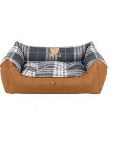 Стилно кучешко легло изработено от еко кожа и памук CAZO Oxford 63 x 48 см.