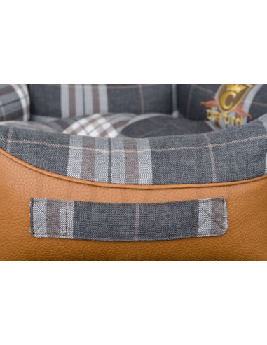 Стилно кучешко легло изработено от еко кожа и памук CAZO Oxford 73 x 57 см.