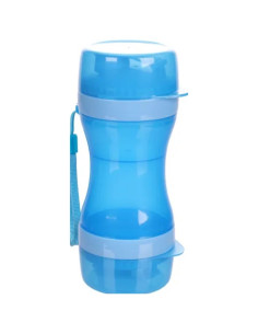 Транспортна бутилка за вода Flamingo 2 IN 1 TRAVEL 9,5 x 8,5 x 21 см + купа за кучета 1 бр.