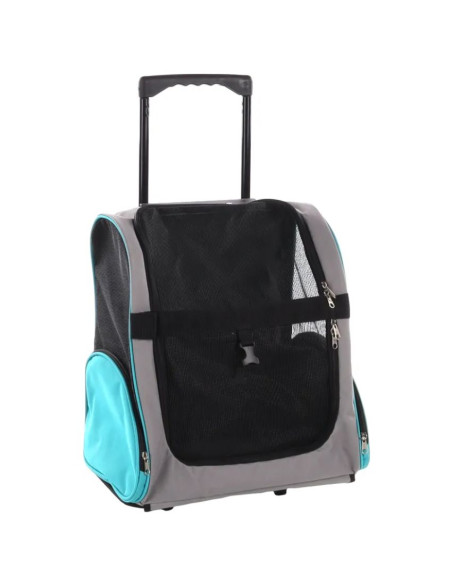 Транспортна количка за кучета и котки, куфар Flamingo TROLLEY TIRZA 38x26x46CM Сив