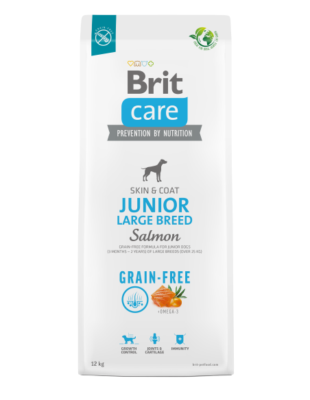 BRIT храна без зърнени култури GRAIN FREE JUNIOR LARGE 1 кг.