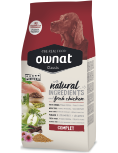 Натурална суха храна Ownat Classic Complete с прясно пилешко месо за пораснали кучета от всички породи 4 кг. 2