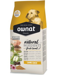 Натурална суха храна Ownat Classic Lamb - Rice с пряснo агнешко месо, за пораснали кучета от всички породи 20 кг. 2