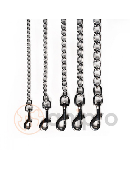 anipro повод синджир 4.0мм/100см с дръжка черна лента