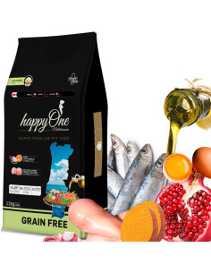 Средиземноморска храна HappyOne MEDITERRANEUM Puppy – Junior за подрастващи кученца от всички породи с пилешко месо, сардини,