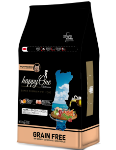 Средиземноморска храна HappyOne MEDITERRANEUM Small breeds за пораснали кучета от малки породи с пилешко месо, сардини, зехти 2