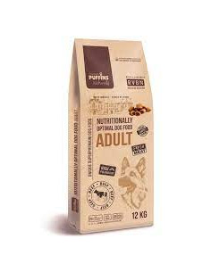 Супер премиум храна Puffins Adult Beef – за пораснали кучета от всички породи, със 76- прясно месо годно за човешка консумаци