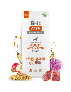 Супер премиум, хипоалергенна храна за кучета Brit Care Dog Hypoallergenic Mono Protein Adult Medium Breed, монопротеинна, с а