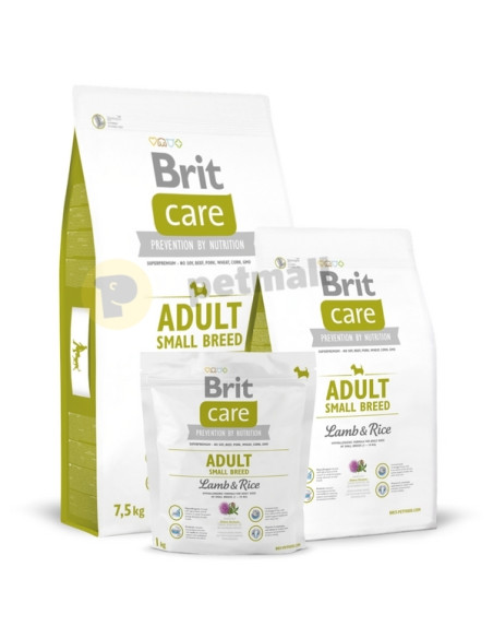 Суха храна за куче Brit Care Adult Small Breed Lamb - Rice 3кг