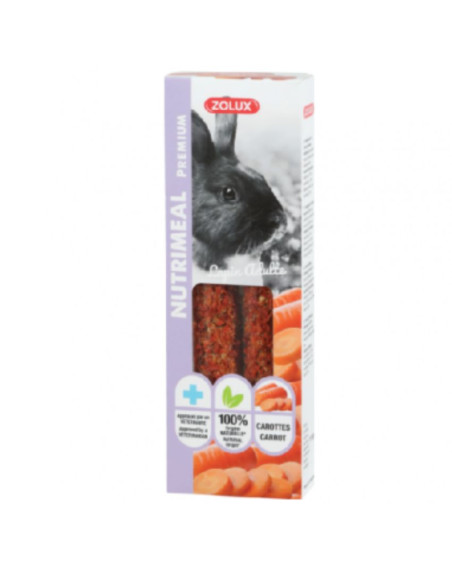 ZOLUX Zolux Premium Stick Nutrimeal Rabbit крекер за пораснали зайци с моркови 115гр