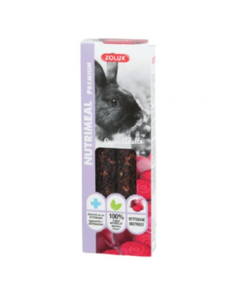 ZOLUX Крекери за зайци Zolux Premium Stick Nutrimeal Rabbit с цвекло 115гр
