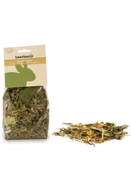 Лакомства за гризачи с билки и растения Beeztees herb mix допълваща храна 80 гр.