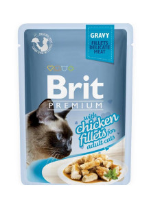 Brit Premium Cat Delicate – пилешки филенца в сос 85гр. 85 гр.