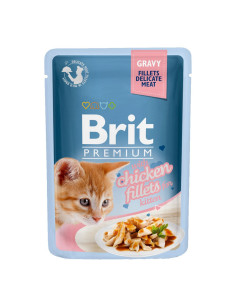 Brit Premium Cat Delicate – пилешки филенца в сос за малки котенца 85 гр. 85 гр.