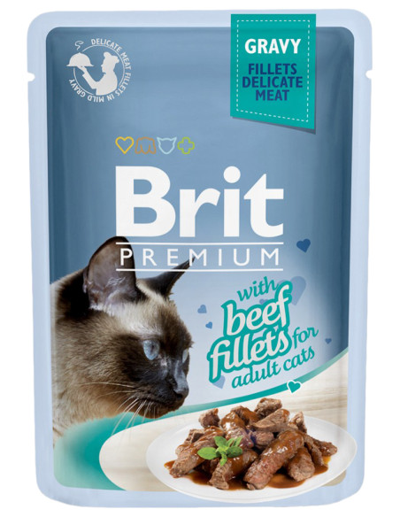Brit Premium Cat Delicate – телешки филенца в сос 85гр. 85 гр.