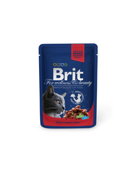 Пауч за котка Brit Premium Beef Stew - Peas 100гр. 0.100 кг.