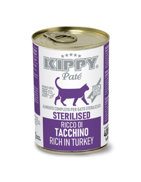 KIPPY Pate Turkey (CAT Sterilised) – Консервирана храна за котки с пуйка 400гр. 0.400 кг.