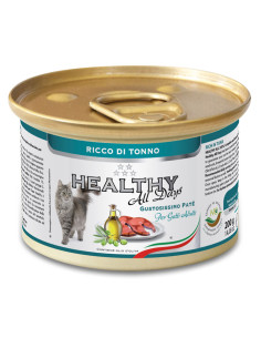 Консервирана храна за котки HEALTHY MEAT All days CAT Tuna с прясна риба тон, говеждо месо и ориз 0.200 кг. 2