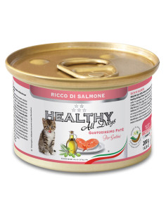 Консервирана храна за малки котенца HEALTHY MEAT All days Kitten Salmon с прясна сьомга 0.200 кг. 2